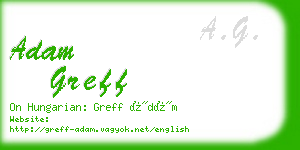 adam greff business card